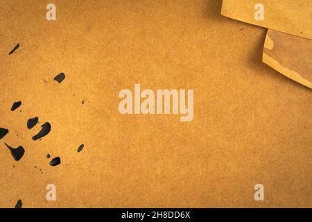 Vintage Brief Papier Textur Hintergrund. Postkarten- und Grußkartenkonzept Stockfoto
