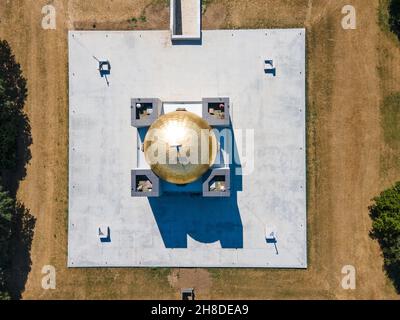 Fantastische Aussicht auf das Pantheon der Helden der Nationalen Wiedergeburt in der Stadt Ruse, Bulgarien Stockfoto