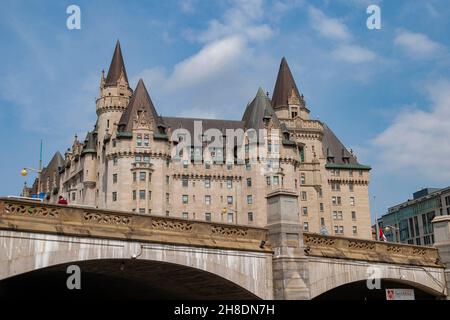 Fairmont château laurier Elegantes und elegantes Hotel im Herzen von Ottawa Stockfoto