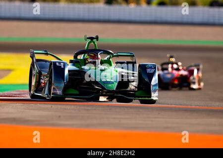 04 Frijns Robin (nld), Envision Racing, Audi e-tron FE07, Aktion während des Vorsaison-Tests der FIA Formel-E-Weltmeisterschaft 2021-22, auf dem Circuit Ricardo Tormo vom 28. November bis 2. Dezember 2021 in Valencia, Spanien - Foto: Joao Filipe/DPPI/LiveMedia Stockfoto