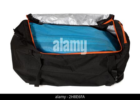 Kite in bag Kitesurf Kitesurfing Ausrüstung Stockfoto