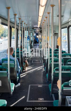 Straßenbahneinrichtungen in Helsinki, Finnland Stockfoto