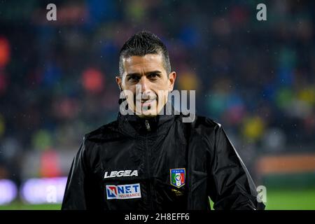 Pier Luigi Penzo Stadium, Venedig, Italien, 27. November 2021, Der Schiedsrichter Livio Marinelli porträtiert während des FC Venezia gegen Inter FC - italienischer Fußball Seri Stockfoto