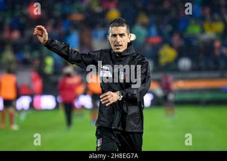 Venedig, Italien. 27th. November 2021. Der Schiedsrichter Livio Marinelli Porträt während Venezia FC vs Inter FC, italienische Fußballserie A Spiel in Venedig, Italien, November 27 2021 Quelle: Independent Photo Agency/Alamy Live News Stockfoto