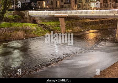 Bandon Footbridge bei Nacht Stockfoto