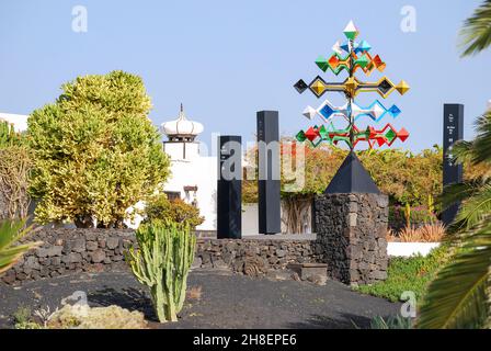 Fundacion Cesar Manrique, Taro de Tahiche, Lanzarote, Kanarische Inseln, Spanien Stockfoto