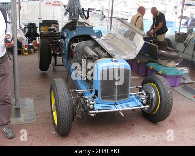 ERA R5B 'Remus', 13th 2012. Mai 8th Monaco Historique/Historic Grand Prix Treffen im Fahrerlager. Stockfoto