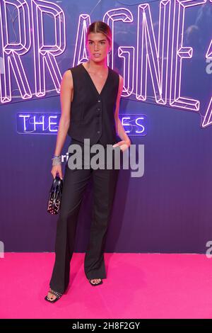 Madrid, Spanien. 29th. November 2021. Carla Ferrer nimmt an der Premiere von Amazon Prime im Yelmo Luxury Palafox Luchana in Madrid Teil. Kredit: SOPA Images Limited/Alamy Live Nachrichten Stockfoto