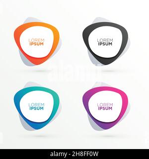 elegante Banner set mit Text-Raum Stock Vektor
