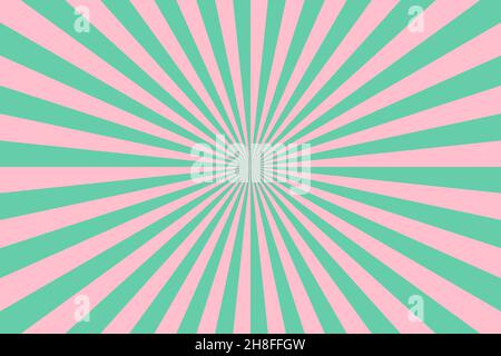 Strahlen Hintergrund im Retro-Stil. Vektor. Stock Vektor