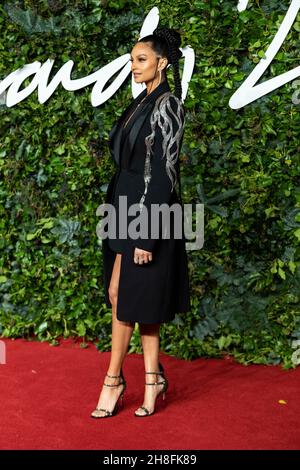 Alesha Dixon nimmt an den Fashion Awards 2021 in der Royal Albert Hall Teil. London, Großbritannien. 29/11/2021 Stockfoto