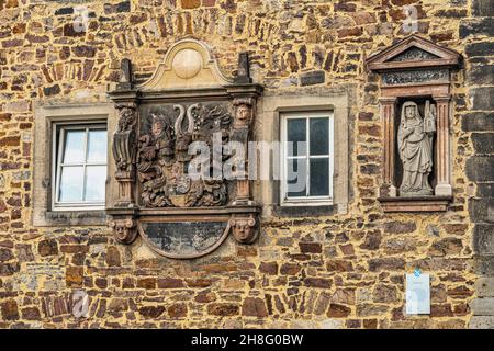 Das Elisabeth-Krankenhaus in Kassel war eines der ersten Krankenanstalten in Kassel. Die Fassade ist heute noch erhalten. Kassel, Nordhessen, Deutschland Stockfoto