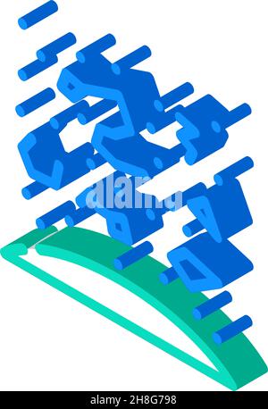 Sternbilder Raum Sterne isometrische Symbol Vektor Illustration Stock Vektor