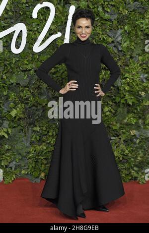 Farida Khelfa nahm am 29. November 2021 an den Fashion Awards 2021 in der Royal Albert Hall in London, England, Teil. Foto von Aurore Marechal/ABACAPRESS.COM Stockfoto