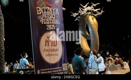 Pattaya Music Festival 2021 Beach Road Stockfoto