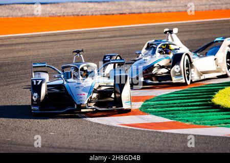 17 De Vries Nyck (nld), Mercedes-EQ Silver Arrow 02, Action während des Vorsaison-Tests der FIA Formel-E-Weltmeisterschaft 2021-22, auf dem Circuit Ricardo Tormo vom 28. November bis 2. Dezember 2021 in Valencia, Spanien - Foto Joao Filipe / DPPI Stockfoto