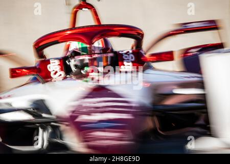 99 Giovinazzi Antonio (ita), Dragon / Penske Autosport, Penske EV-5, Aktion während des Vorsaison-Tests der FIA Formel-E-Weltmeisterschaft 2021-22, auf dem Circuit Ricardo Tormo vom 28. November bis 2. Dezember 2021 in Valencia, Spanien - Foto: Germain Hazard/DPPI/LiveMedia Kredit: Unabhängige Fotoagentur/Alamy Live News Stockfoto