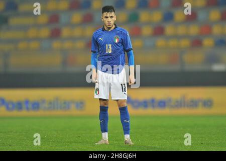 Fabiano Parisi Italien U21 Spieler, während des Freundschaftsspiels zwischen Italien und Rumänien Endergebnis 4-2, Spiel gespielt im Benito Stirpe Stadion in FRO Stockfoto