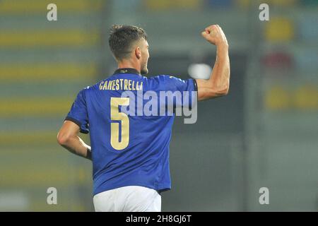 Simone Canestrelli Italien U21 Spieler, während des Freundschaftsspiels zwischen Italien und Rumänien Endergebnis 4-2, Spiel im Benito Stirpe Stadion in gespielt Stockfoto