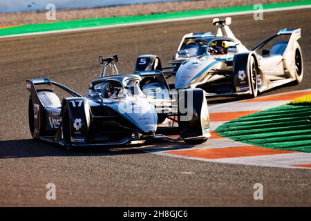 17 De Vries Nyck (nld), Mercedes-EQ Silver Arrow 02, Action beim Vorsaison-Test der FIA Formel-E-Weltmeisterschaft 2021-22, auf dem Circuit Ricardo Tormo vom 28. November bis 2. Dezember 2021 in Valencia, Spanien - Foto: Joao Filipe/DPPI/LiveMedia Stockfoto