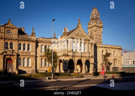 Weston-super-Mare, Somerset Town Hall, entworfen von Hans Price und James Wilson im italienischen Stil Stockfoto