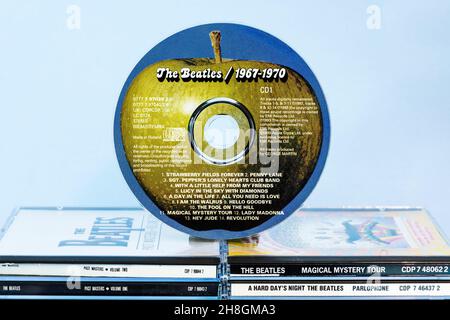 EMI CD Disc - The Beatles/1967-1970 Stockfoto