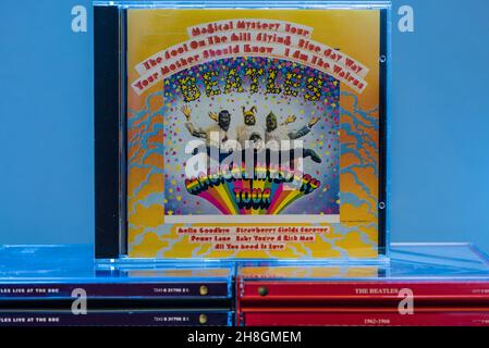 EMI CD Disc - Magical Mystery Tour von den Beatles. Stockfoto