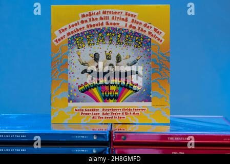 EMI CD Disc Inlay - Magical Mystery Tour von den Beatles. Stockfoto