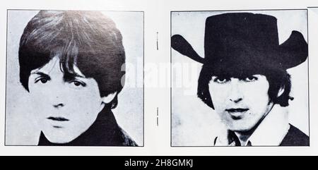 EMI CD Disc Inlay - The Beatles - Hilfe! Stockfoto