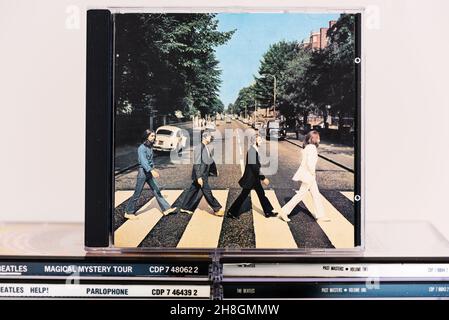EMI CD Disc - The Beatles - Abbey Road. Stockfoto