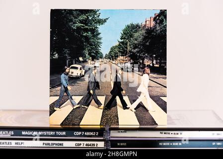 EMI CD Inlay - The Beatles - Abbey Road. Stockfoto