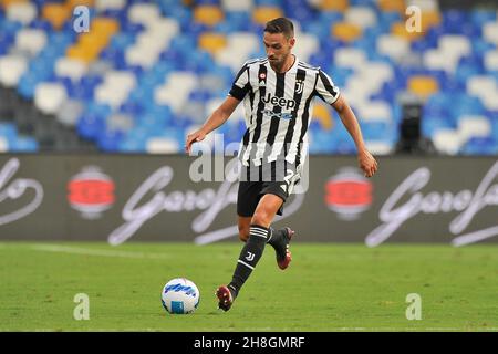 Mattia De Sciglio Spieler von Juventus, während des Spiels der italienischen SerieA Liga zwischen Napoli und Juventus, Endergebnis 2-1, Spiel gespielt am Stockfoto