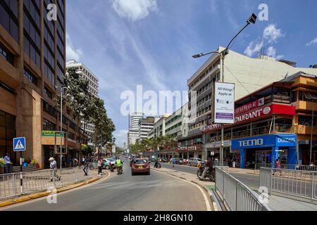 Kimathi Street Nairobi Kenia Afrika Stockfoto