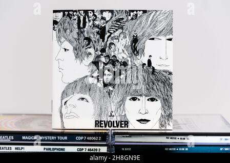 EMI CD Inlay - The Beatles - Revolver. Stockfoto