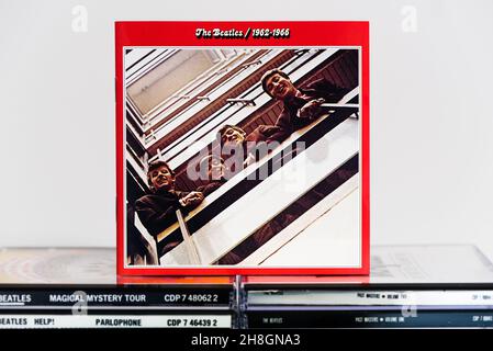 EMI CD Inlay - The Beatles / 1962-1966. Stockfoto