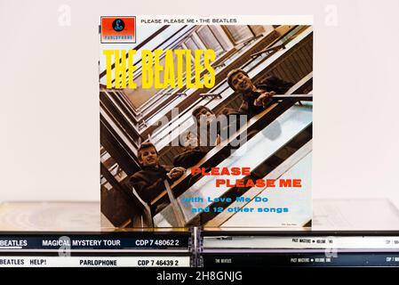 EMI CD Inlay - The Beatles - Please Please Me Stockfoto