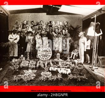EMI CD Inlay - The Beatles - SG Peppers Lonely Hearts Club. Stockfoto