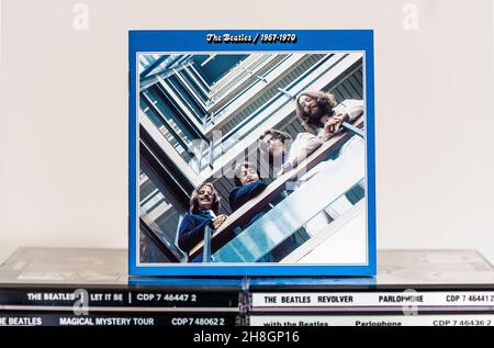 EMI Inlay - The Beatles / 1967-1970. Stockfoto