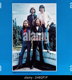 EMI Inlay - The Beatles / 1967-1970. Stockfoto