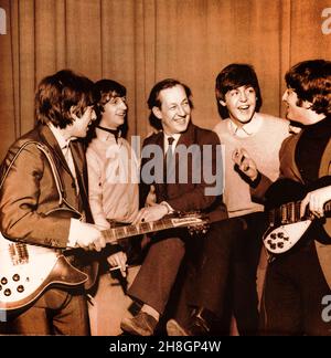 EMI CD Inlay - The Beatles -Live bei der BBC. Stockfoto