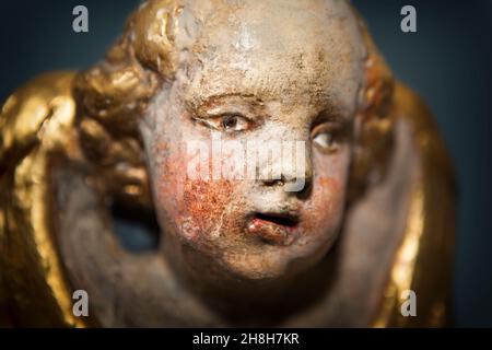 Engel, St. Michael Kirche, Kirchbrak, Kreis Holzminden, Weserbergland, Niedersachsen, Deutschland Stockfoto