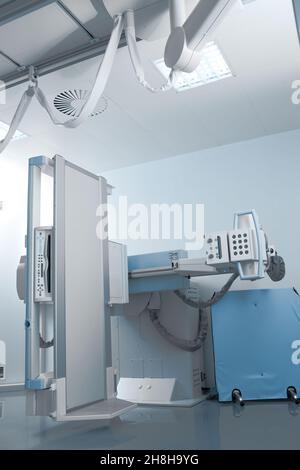 Moderne Röntgenapparate im Krankenhausgebäude. Stockfoto