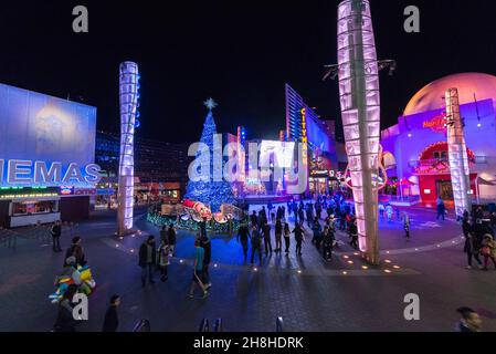 Stadtspaziergang im Universal Studio California USA Stockfoto