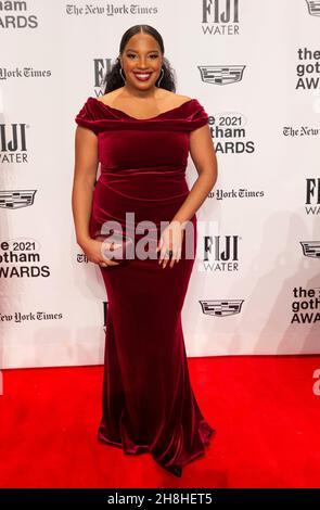 New York, USA. 29th. November 2021. Leigh Davenport nimmt am 29. November 2021 an den Gotham Awards 2021 in der Cipriani Wall Street in New York Teil. (Foto von Lev Radin/Sipa USA) Quelle: SIPA USA/Alamy Live News Stockfoto