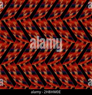 3D Rendering abstrakte Kapsel bunten Hintergrund. Nahtlose Muster.Rendering Illustration.Bunte 3D geometrischen Hintergrund - lebendige Würfel.futuristisch Stockfoto