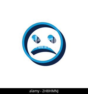 Lächeln lustig Symbol Vektor Symbol Illustration isometrisches Design Stock Vektor