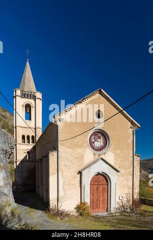 Frankreich, Alpes de Haute Provence, Saint Martin les Seyne; Kirche Saint martin Stockfoto