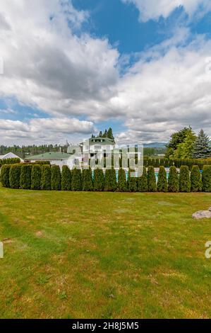 Olson Mansion und Golfplatz in Lake Wilderness, Washington. Stockfoto