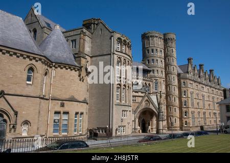 Edward I., altes Universitätskolleg (1865), Aberystwyth, Ceredigion, Wales Stockfoto