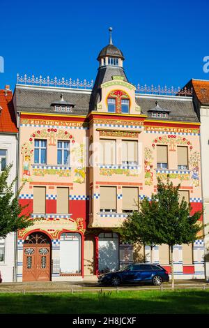 Haus mit 4 Saisons Wittenberge, Brandenburg, Deutschland Stockfoto